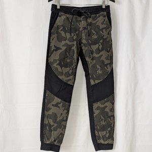 Rue 21 Women's Camo Black Joggers M Medium Sweatpants Drawstring